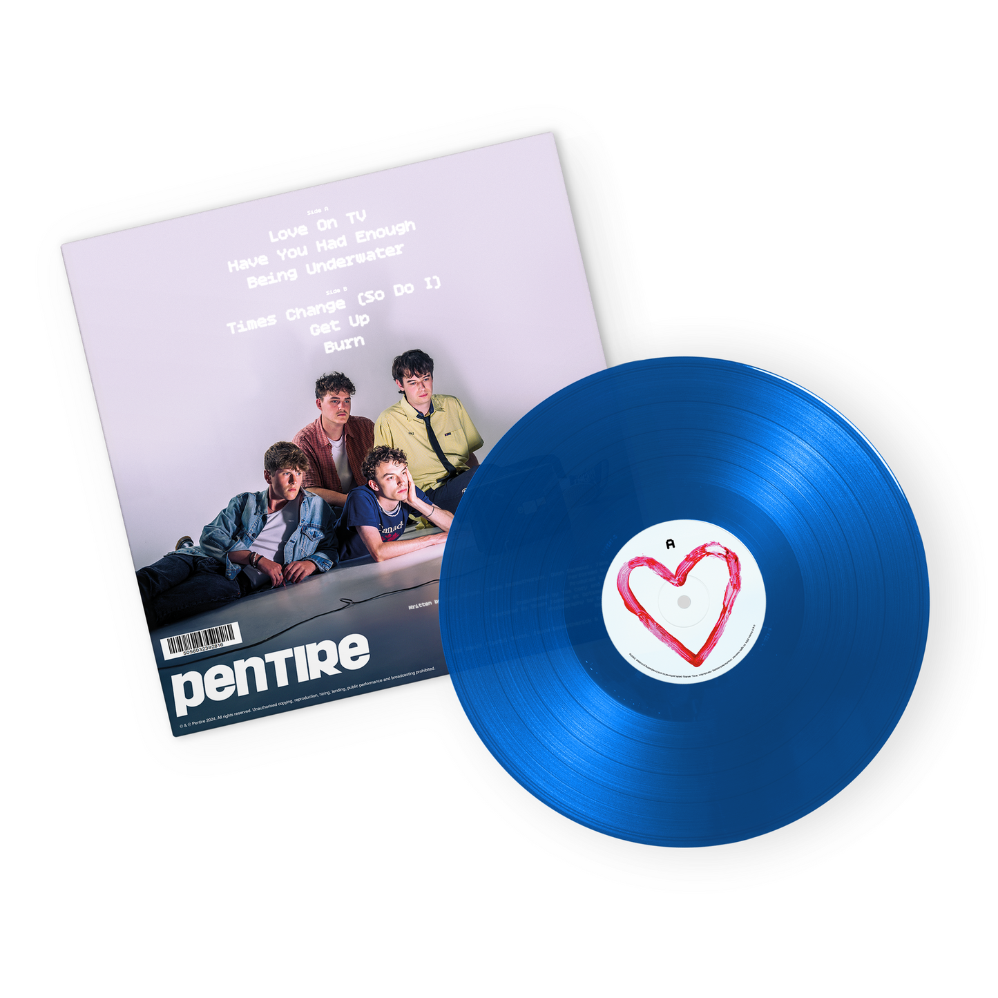 "Love On TV" EP Limited Edition Blue-Transparent 10' Vinyl